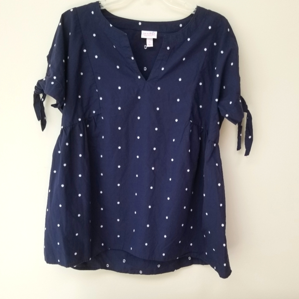 ISABEL MATERNITY BLUE TOP